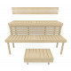 Modular sauna bench STANDART, Aspen