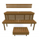 Modular sauna bench STANDART, Thermo-aspen