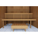Modular sauna bench STANDART, Thermo-aspen