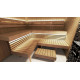 Modular sauna bench OPTIMAL, Thermo aspen