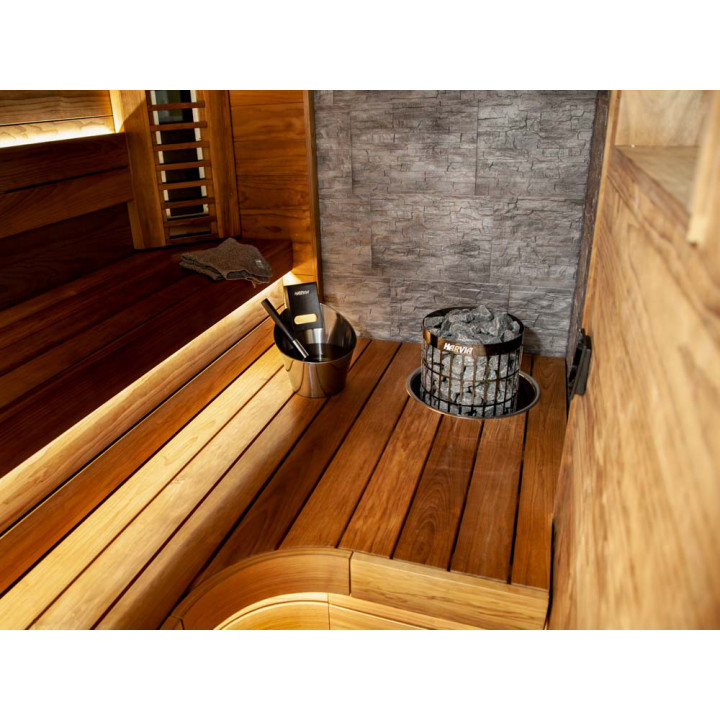 Electric sauna heater - HARVIA Cilindro Black Steel PC70XE 6,8 kW