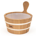 SAWO wooden bucket with wooden handle 4 l - 5
