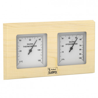 SAWO thermo-hygrometer 224-THP, pine