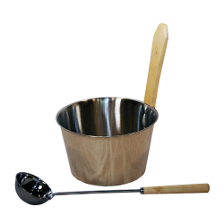 SAUNIA stainless steel set 4 l  SAUNIA stainless steel set 4 l