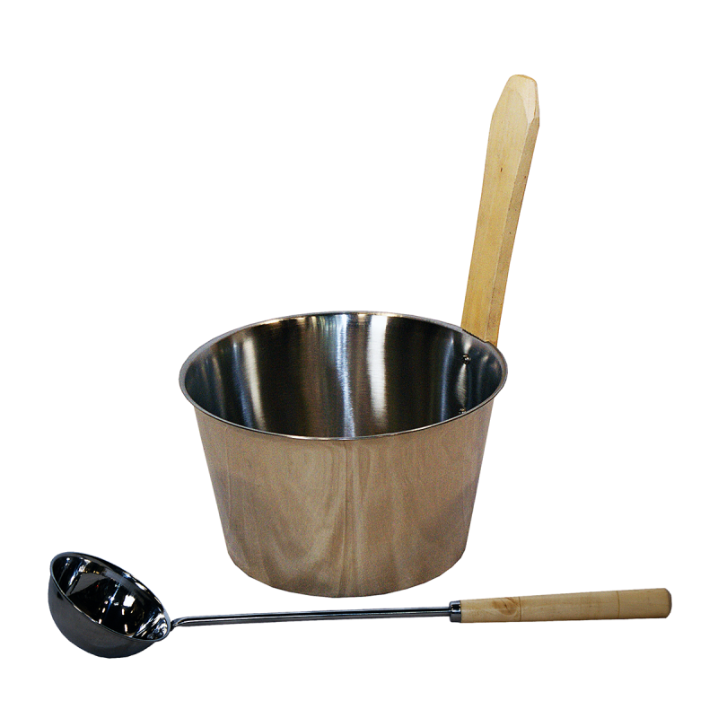 SAUNIA stainless steel set 4 l