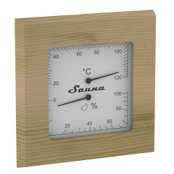 SAWO thermo-hygrometer 225-THD, cedar  SAWO thermo-hygrometer 225-THD, cedar