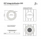 Embedding flange 500 - for IKI Pilari heater