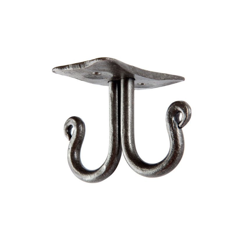 Towel rack under the shelf, two hooks