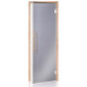 AD LUX glass sauna doors, 80 x 210, Alder, Grey