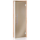 AD LUX glass sauna doors, 70 x 210, Alder, Bronze
