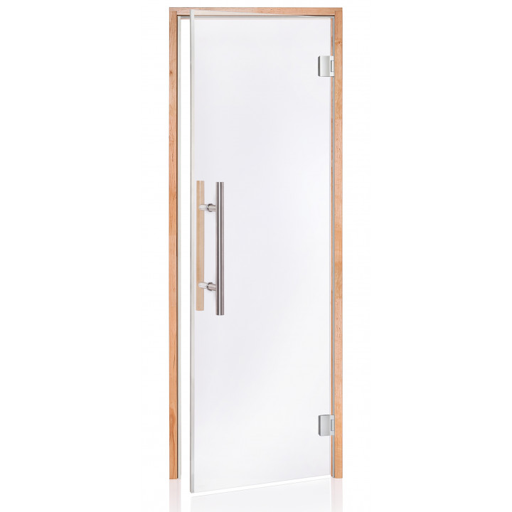 AD LUX glass sauna doors, 70 x 200, Alder, Transparent