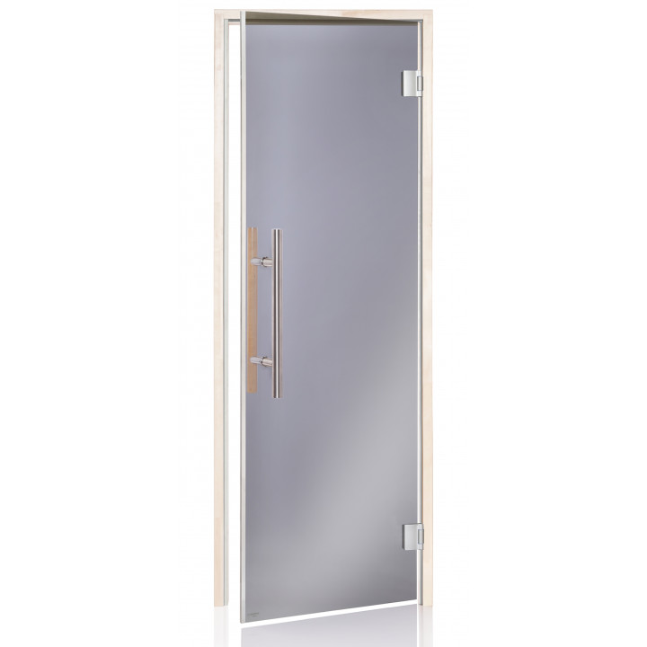 AD LUX glass sauna doors, 80 x 200, Aspen, Grey