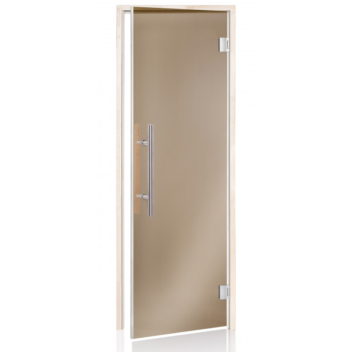 AD LUX glass sauna doors, 90 x 190, Aspen, Bronze