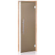 AD LUX glass sauna doors, Matte glass, 70 x 210, Alder, Bronze Matte