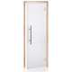 AD LUX glass sauna doors, Matte glass, 80 x 210, Alder, Matte clear