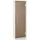 AD LUX glass sauna doors, Matte glass, 80 x 190, Aspen, Bronze Matte