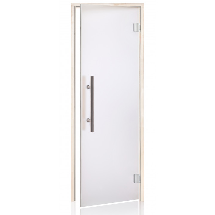 AD LUX glass sauna doors, Matte glass, 80 x 190, Aspen, Matte clear