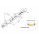 Silicone strap for LED strips
