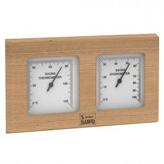 SAWO thermo-hygrometer 224-THD, cedar