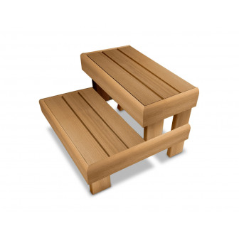 Sauna bench - staircase HS 2, alder