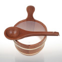 SAUFLEX wooden bucket 4 l, cedar - 1 SAUFLEX wooden bucket 4 l, cedar - 1
