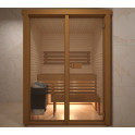 Sauna cabin with glass, 150x120cm - 0 Sauna cabin with glass, 150x120cm - 0