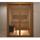 Sauna cabin with glass, 150x120cm