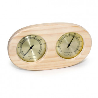 SAUFLEX thermo-hyrgrometer, horizontal, oval