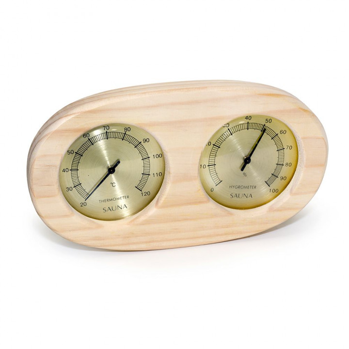 SAUFLEX thermo-hyrgrometer, horizontal, oval