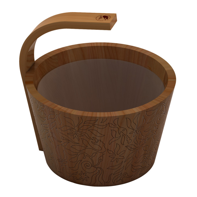 SAWO steamwater pail, cedar, 4 l