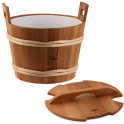 SAWO wooden bucket with lid, cedar, 40 l - 0