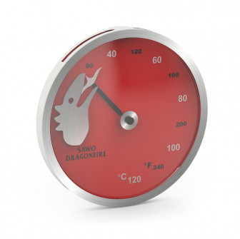 SAWO thermometer - Dragonfire, red