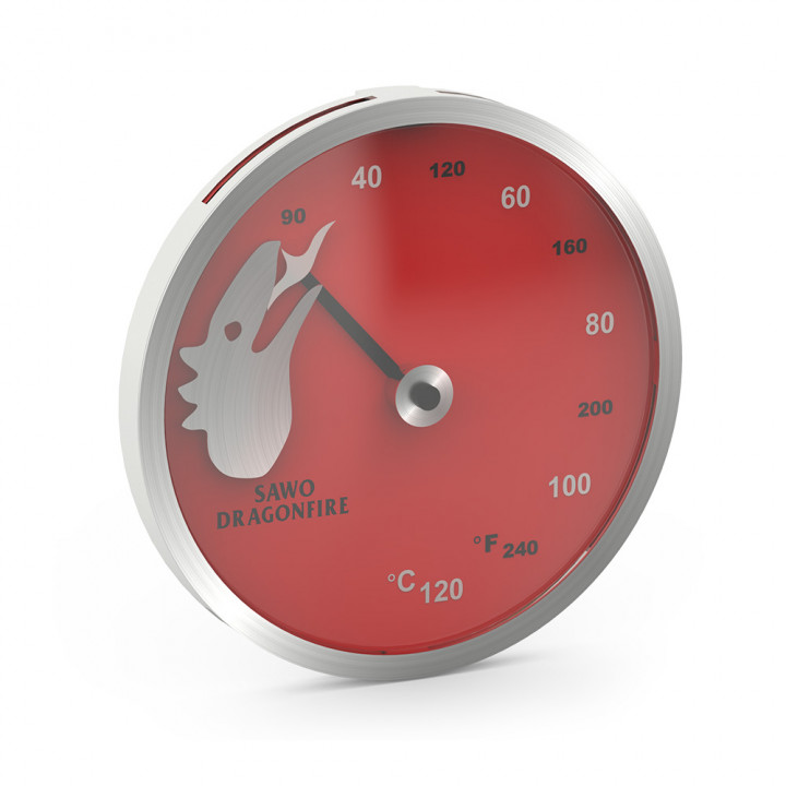 SAWO thermometer - Dragonfire, red