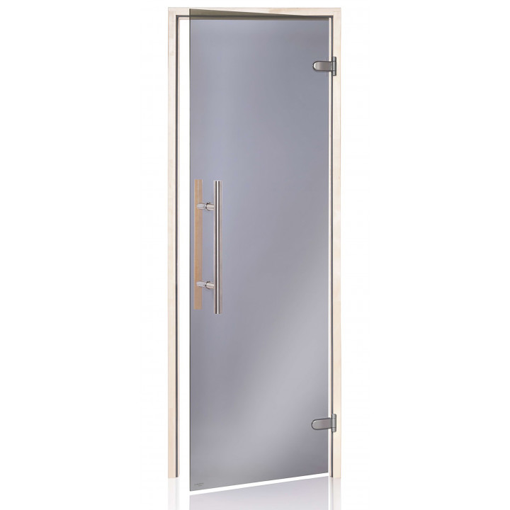 AD PREMIUM LIGHT glass sauna doors, 80 x 200, Aspen, Grey