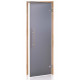 AD PREMIUM LIGHT glass sauna doors, Matte glass, 80 x 200, Alder, Matte gray