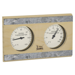 SAWO thermo-hygrometer 282-THR, pine  SAWO thermo-hygrometer 282-THR, pine