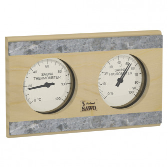 SAWO thermo-hygrometer 282-THRP, pine