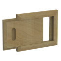 Wooden ventilation grid, cedar - 0 Wooden ventilation grid, cedar - 0