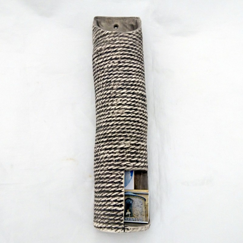 Ceramic matchbox holder - rope