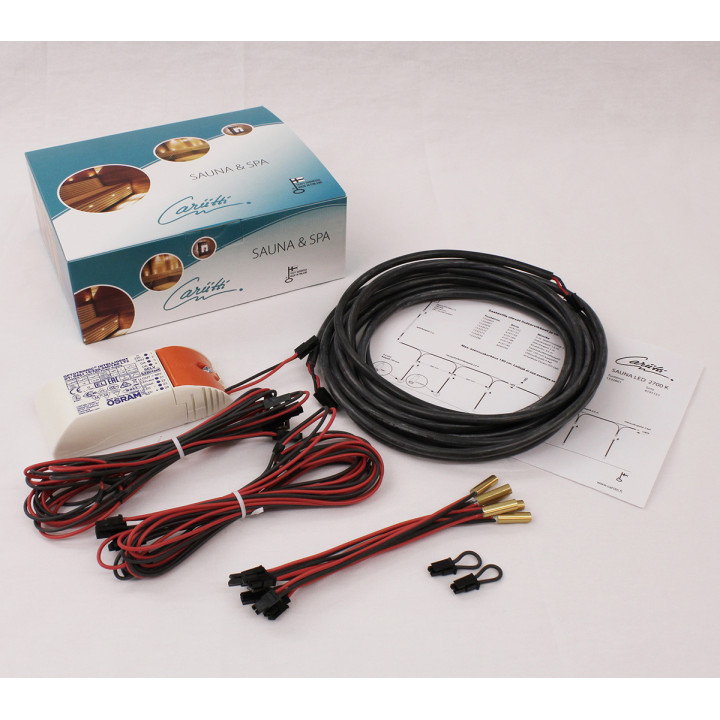 CARIITTI LED sauna lighting set, 2700K