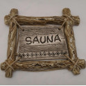 Door plate SAUNA with a branch frame - 0