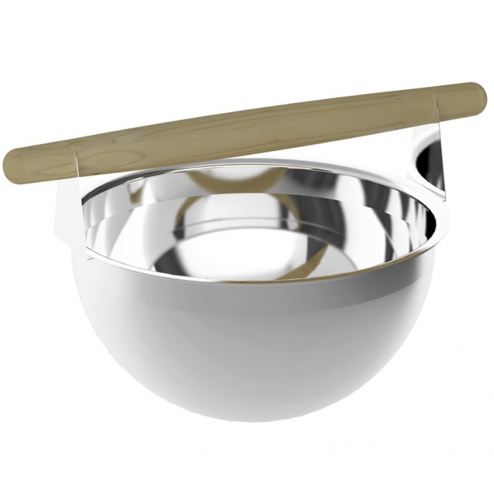 Sawo stainless bucket 375-MP, 5 L, with pine handle
