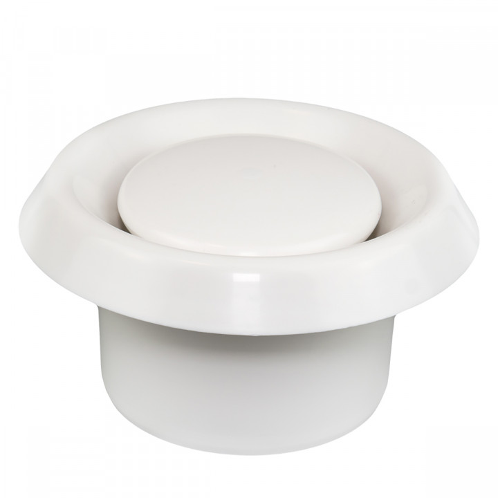 Plastic disc valve for steam sauna