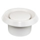 Plastic disc valve for steam sauna