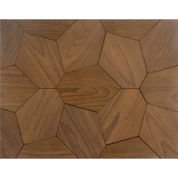 Decorative wooden panel HEXACON, Thermo ash 