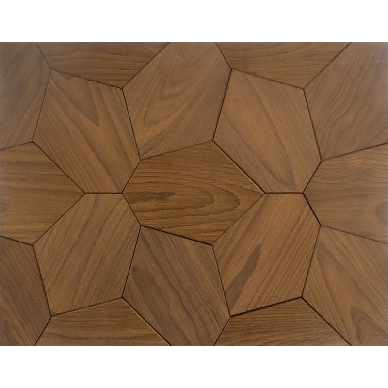 Decorative wooden panel HEXACON, Thermo ash