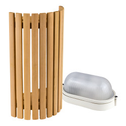 Sawo lamp and lattice set 914-VD, cedar 