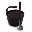 SAWO sauna set - More steam, premium, black 4 l - 0