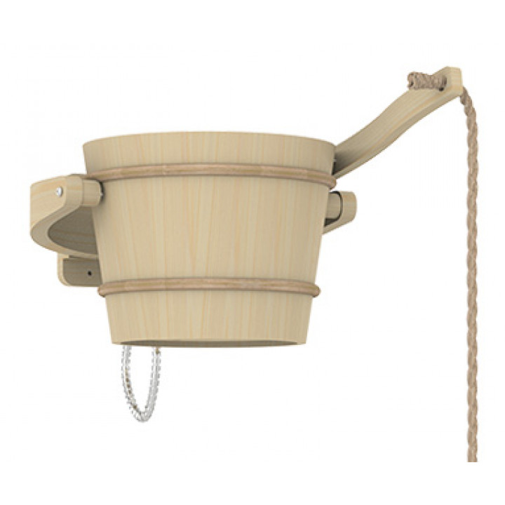 Sawo cold shower bucket, pine, 18 L