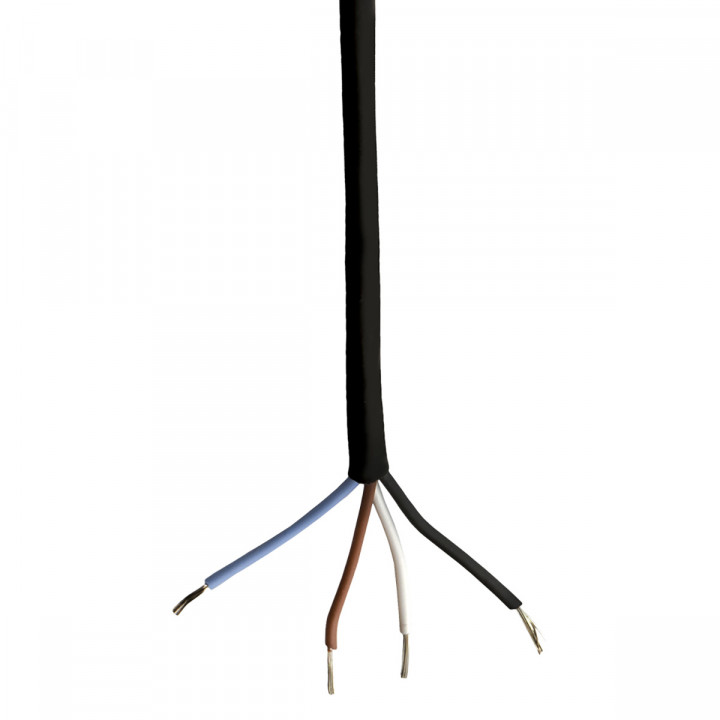 Silicone cable SiHF 4x0.25mm²